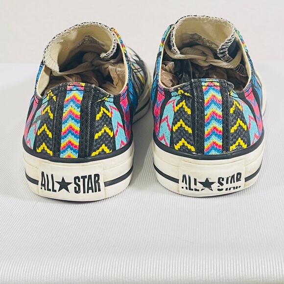 Converse All Star Black Multicolor Southwestern Themed Sneakers Womens Size 7 - Picture 14 of 14